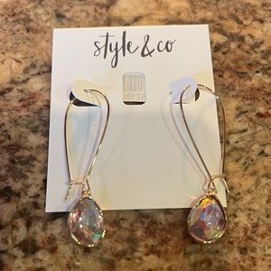 NIB Style & Co teardrop earrings